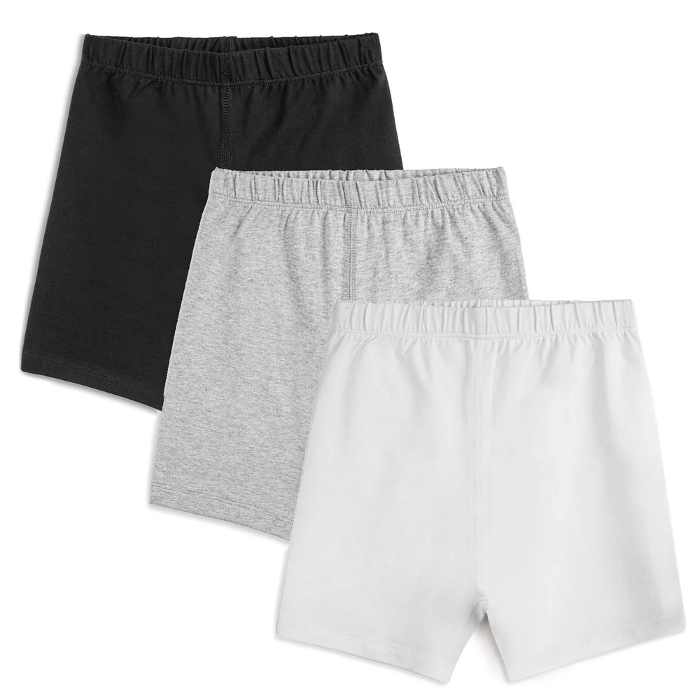 Mightly Girls White | Gray | Black Shorts size: 2-5T